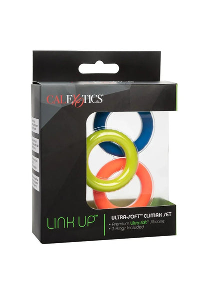 ♂ CalExotics Link Up Ultra-Soft Climax Set cockring - Happytoys Sexshop: Toys for Feeling Happy & Easy 😊 - Discreet geleverd