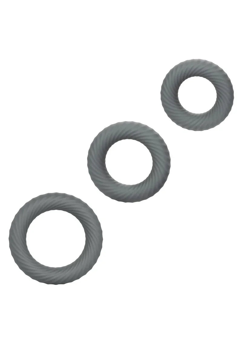 ♂ CalExotics Link Up Ultra-Soft Ultimate Set Cockring - Happytoys Sexshop: Toys for Feeling Happy & Easy 😊 - Discreet geleverd
