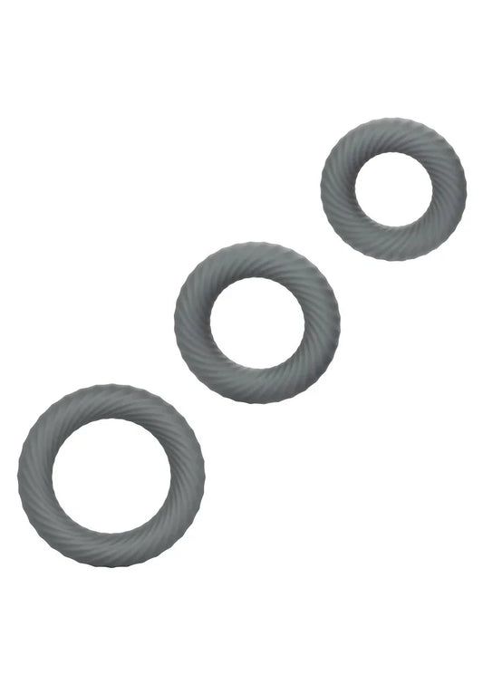 ♂ CalExotics Link Up Ultra-Soft Ultimate Set Cockring - Happytoys Sexshop: Toys for Feeling Happy & Easy 😊 - Discreet geleverd