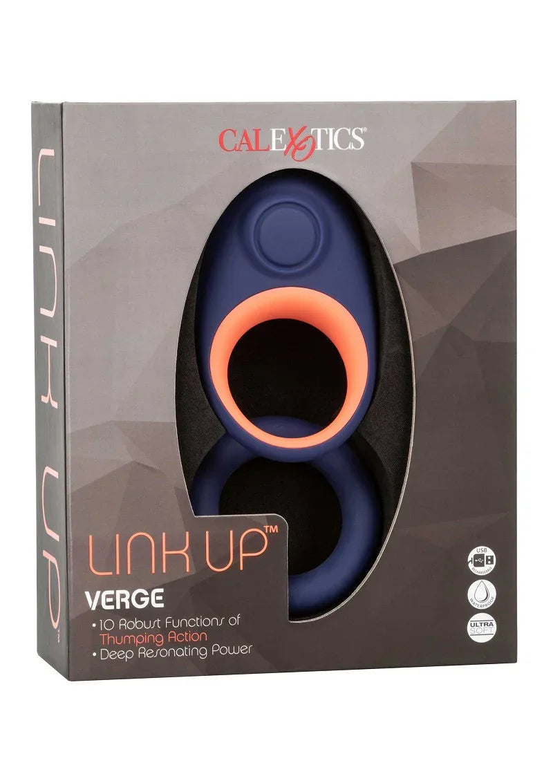 ♂ ♀ CalExotics Link Up Verge vibrator Cockring - Happytoys Sexshop: Toys for Feeling Happy & Easy 😊 - Discreet geleverd