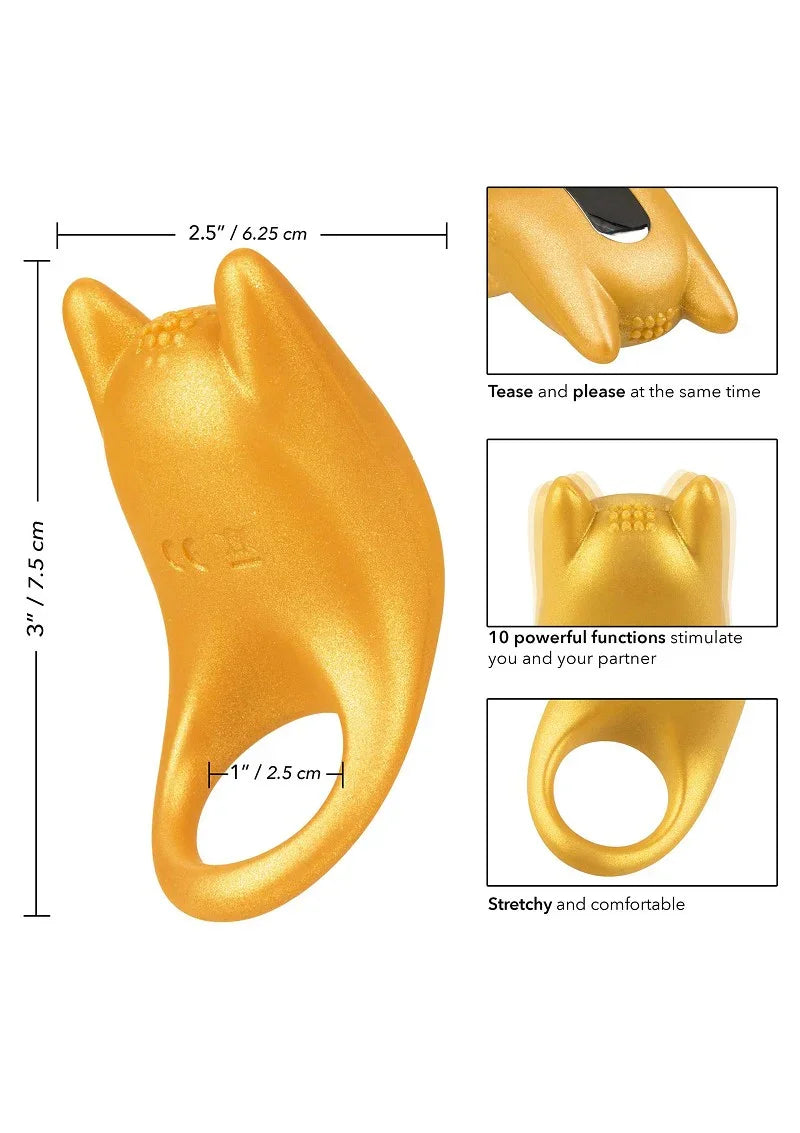 ♂ ♀ CalExotics Naughty Bits Horny AF Trillende vibrerende Cockring - Happytoys Sexshop: Toys for Feeling Happy & Easy 😊 - Discreet geleverd
