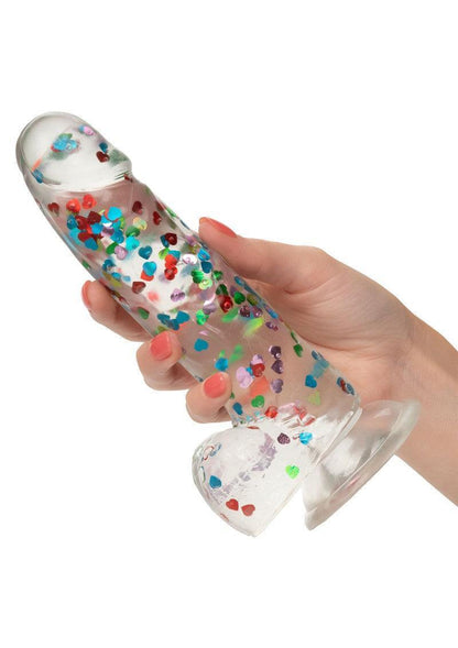 Naughty Bits I Love Dick Heart-filled Dong by CalExotics - Happytoys Sexshop: online sex shop for Feeling Happy & Easy 😊 - Discreet geleverd
