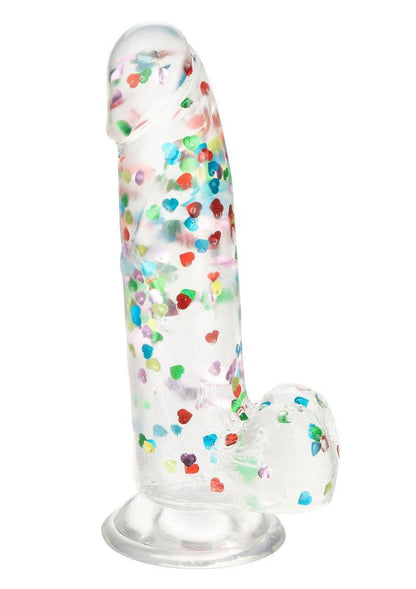 Naughty Bits I Love Dick Heart-filled Dong by CalExotics - Happytoys Sexshop: online sex shop for Feeling Happy & Easy 😊 - Discreet geleverd