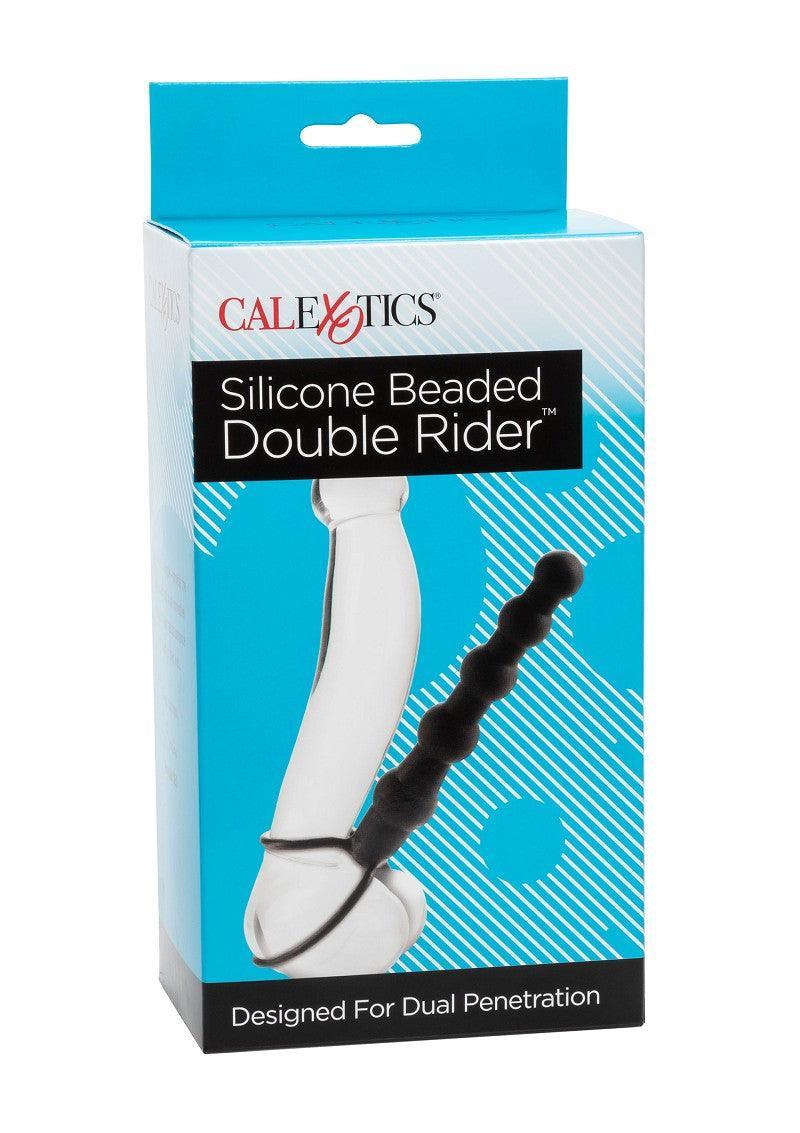 Silicone Beaded Double Rider for Double Penetration by CalExotics - Happytoys Sexshop: online sex shop for Feeling Happy & Easy 😊 - Discreet geleverd