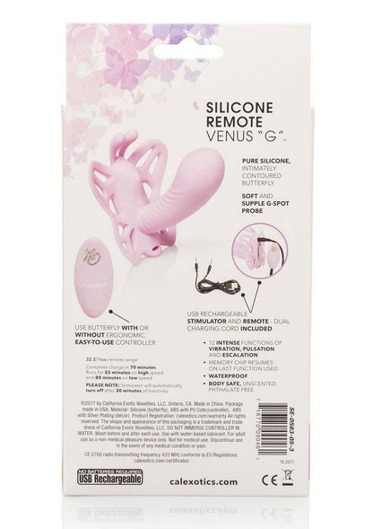Venus Butterfly Silicone Remote Venus 'G' by CalExotics - Happytoys Sexshop: Toys for Feeling Happy & Easy 😊 - Discreet geleverd