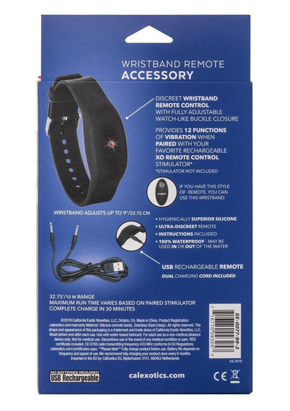 ♂ ♀ CalExotics Wristband Remote Accessory - Happytoys Sexshop: Toys for Feeling Happy & Easy 😊 - Discreet geleverd