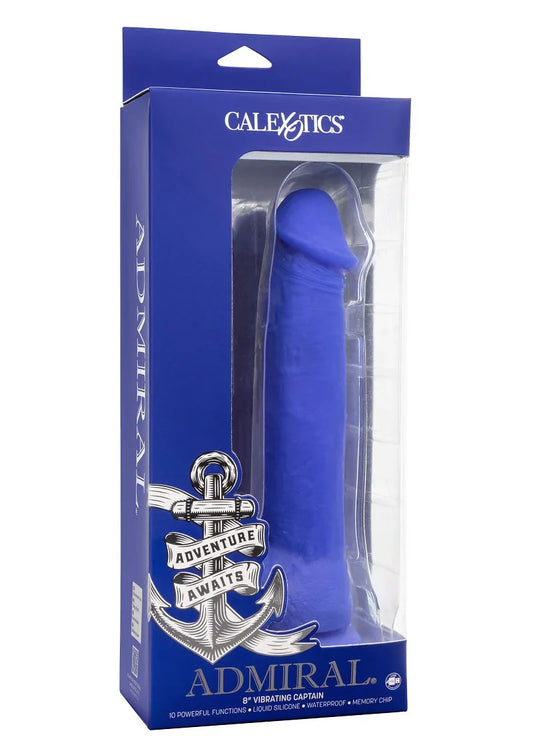 Admiral 8” Vibrating Captain by CalExotics - Happytoys Sexshop: Toys for Feeling Happy & Easy 😊 - Discreet geleverd