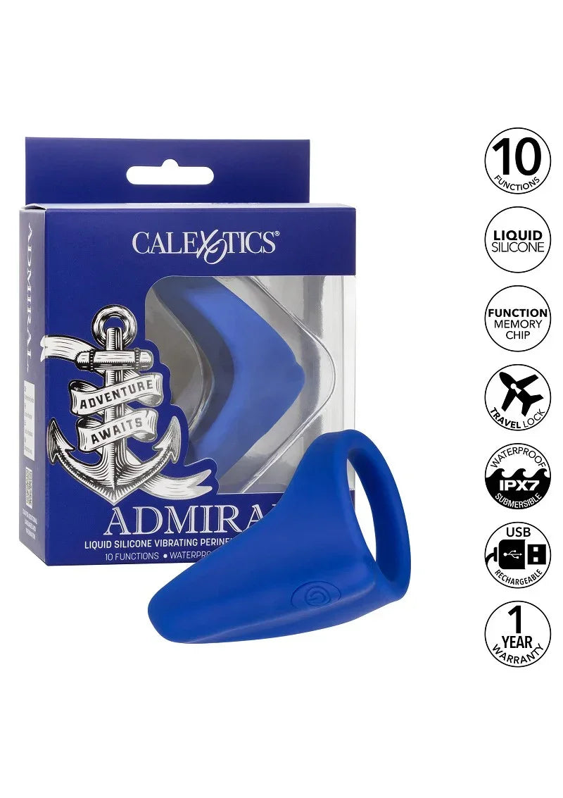 CalExoticsAdmiralLiquidSiliconeVibratingPerineumMassager_Ring13 @ Happytoys Sexshop: online sex shop for Feeling Happy & Easy 😊 the erotic store owned by a woman