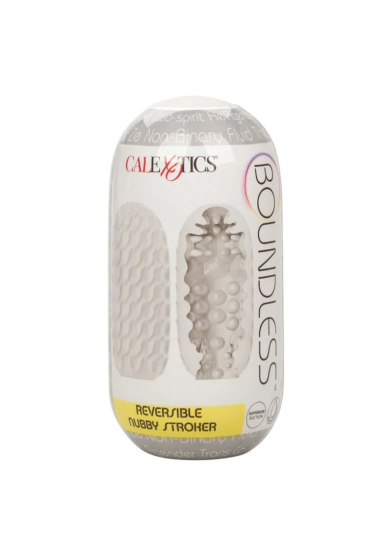 ♂ CalExotics Boundless Reversible Nubby Stroker - Happytoys Sexshop: Toys for Feeling Happy & Easy 😊 - Discreet geleverd