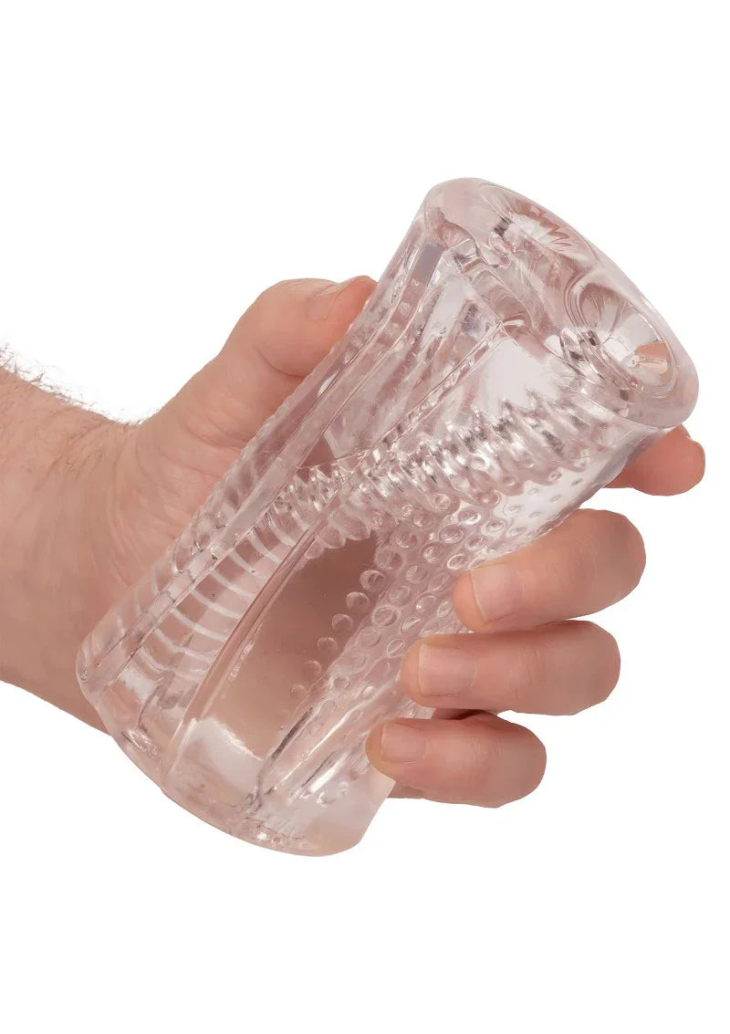 Cyclone Dual Ribbed Stroker Masturbator by CalExotics - Happytoys Sexshop: online sex shop for Feeling Happy & Easy 😊 - Discreet geleverd
