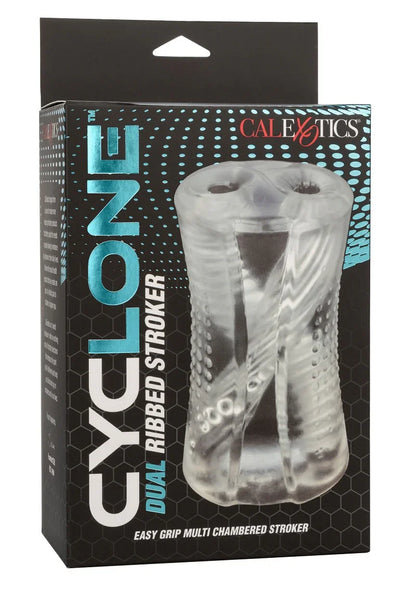 Cyclone Dual Ribbed Stroker Masturbator by CalExotics - Happytoys Sexshop: online sex shop for Feeling Happy & Easy 😊 - Discreet geleverd