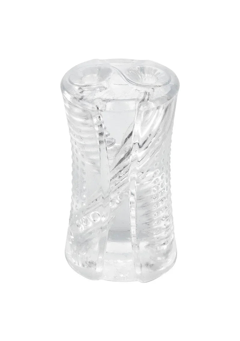 Cyclone Dual Ribbed Stroker Masturbator by CalExotics - Happytoys Sexshop: online sex shop for Feeling Happy & Easy 😊 - Discreet geleverd