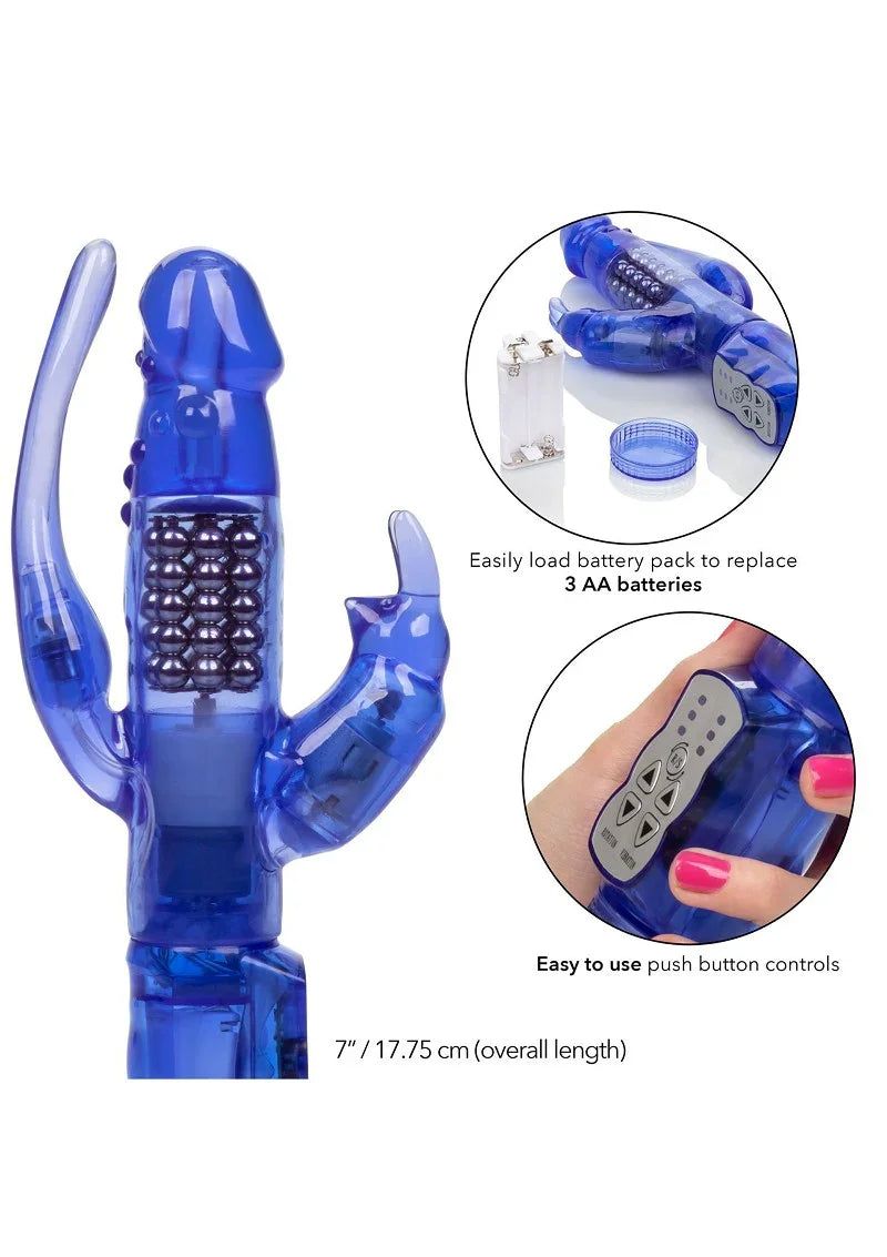 ♀ CalExotics Delight Triple Orgasm vibrator - Happytoys Sexshop: Toys for Feeling Happy & Easy 😊 - Discreet geleverd
