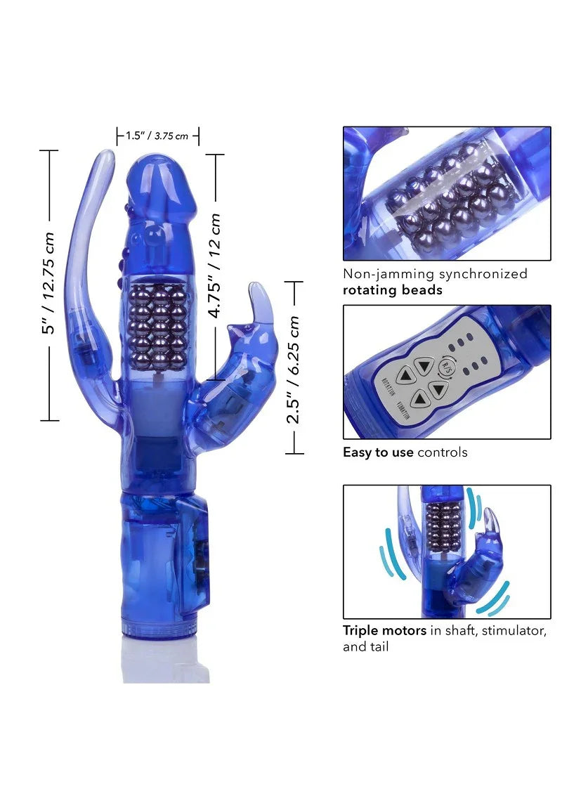 ♀ CalExotics Delight Triple Orgasm vibrator - Happytoys Sexshop: Toys for Feeling Happy & Easy 😊 - Discreet geleverd