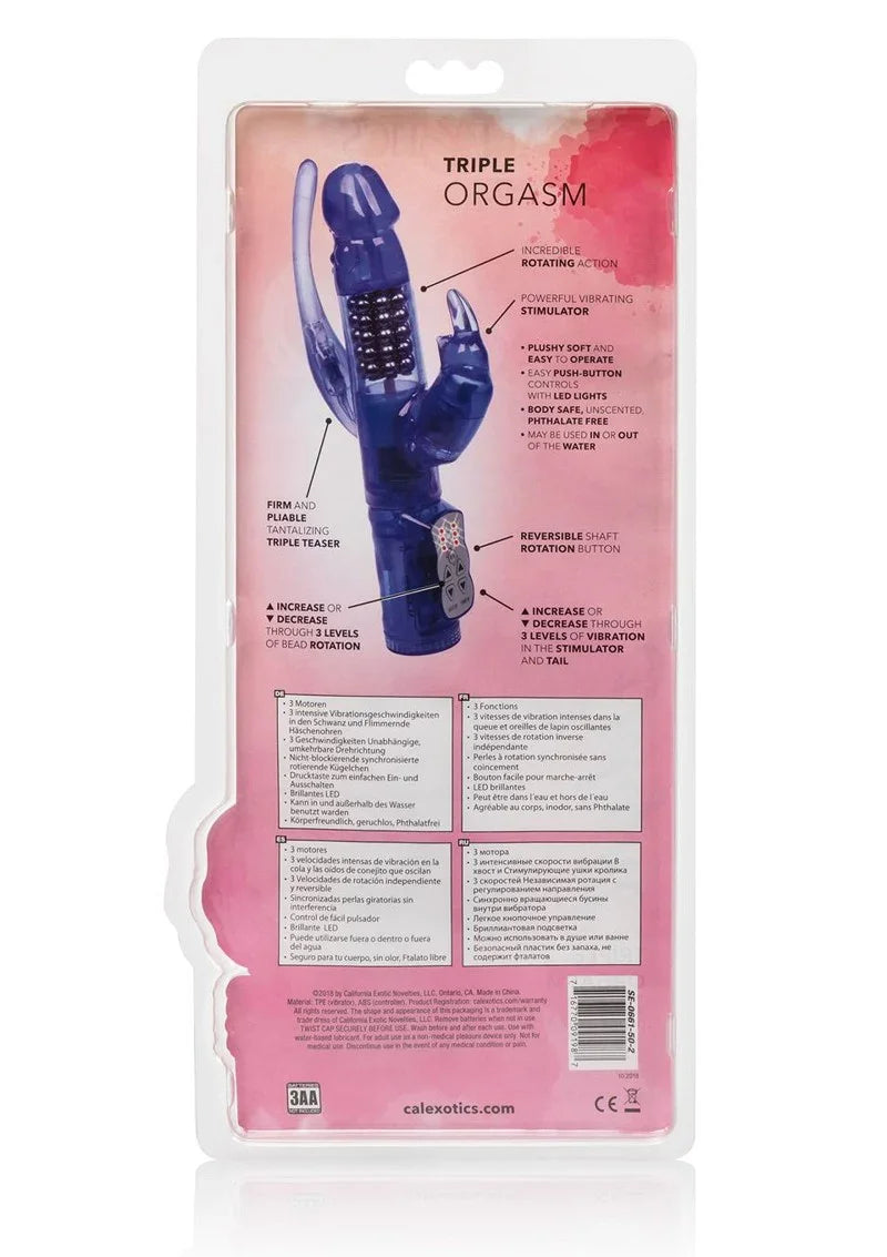 ♀ CalExotics Delight Triple Orgasm vibrator - Happytoys Sexshop: Toys for Feeling Happy & Easy 😊 - Discreet geleverd