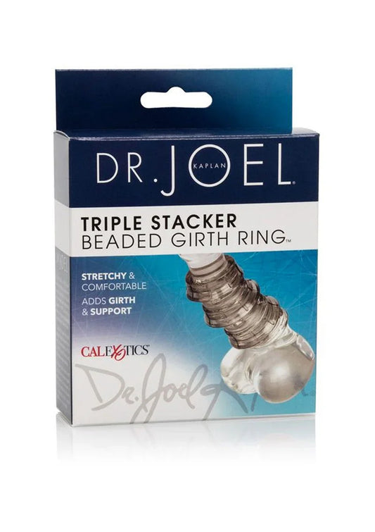 Dr. Joel Kaplan Triple Stacker Beaded Girth Ring Penis sleeve by CalExotics - Happytoys Sexshop: online sex shop for Feeling Happy & Easy 😊 - Discreet geleverd