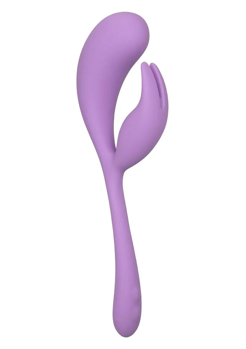 Elle Liquid Silicone Dual Flicker Vibrator by CalExotics - Happytoys Sexshop: Toys for Feeling Happy & Easy 😊 - Discreet geleverd