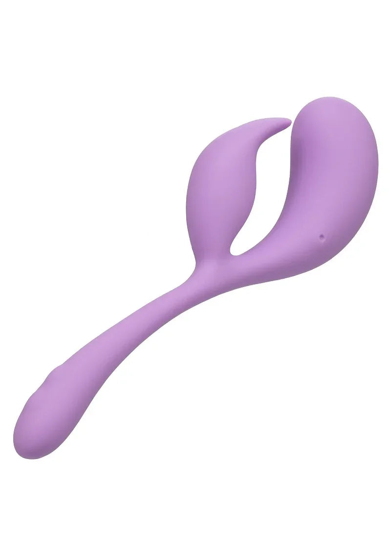 Elle Liquid Silicone Dual Flicker Vibrator by CalExotics - Happytoys Sexshop: Toys for Feeling Happy & Easy 😊 - Discreet geleverd
