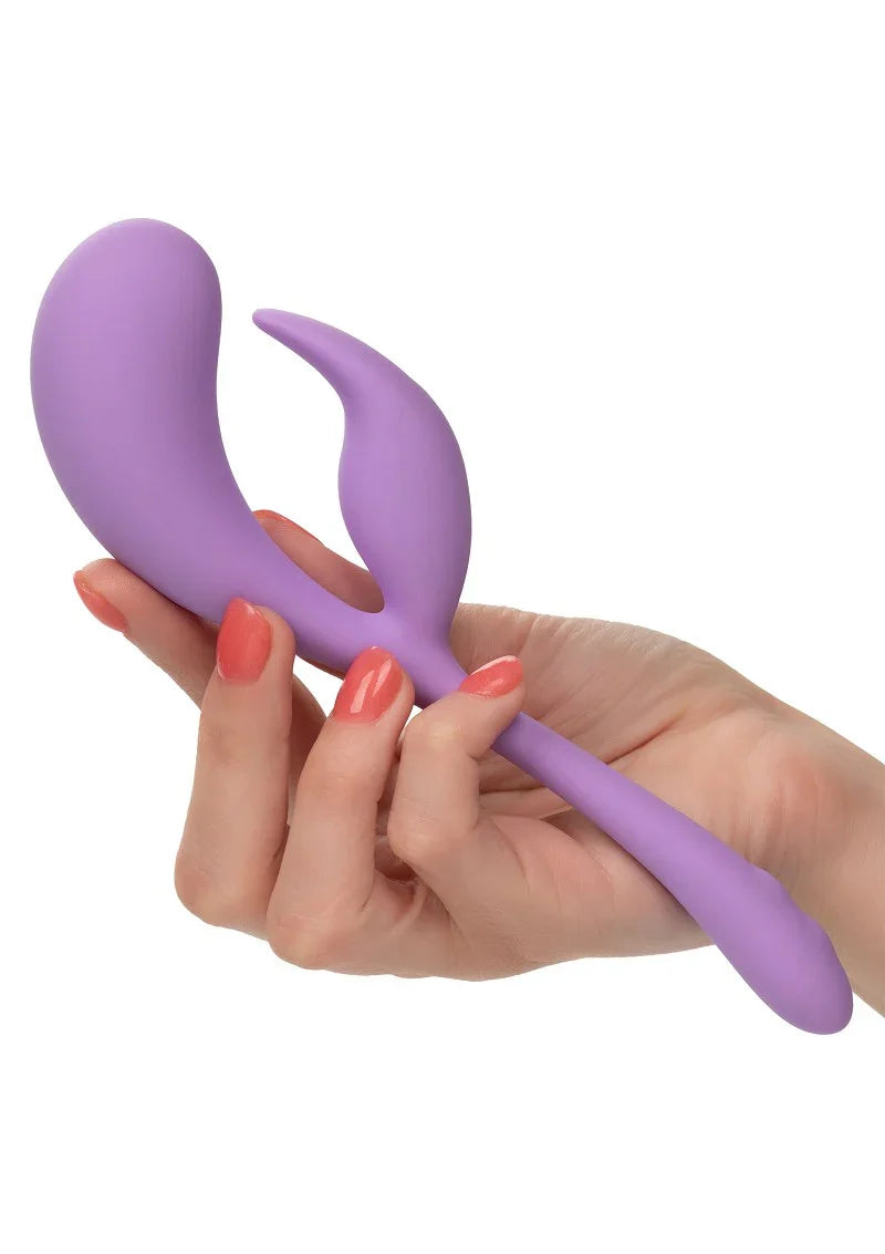 Elle Liquid Silicone Dual Flicker Vibrator by CalExotics - Happytoys Sexshop: Toys for Feeling Happy & Easy 😊 - Discreet geleverd