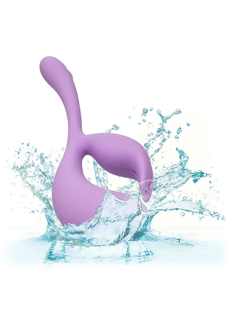 Elle Liquid Silicone Dual Flicker Vibrator by CalExotics - Happytoys Sexshop: Toys for Feeling Happy & Easy 😊 - Discreet geleverd