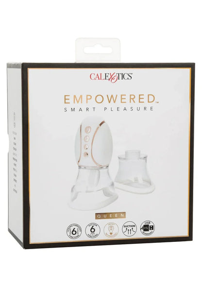 ♀ CalExotics Empowered Smart Pleasure Queen licking vibrator - Happytoys Sexshop: Toys for Feeling Happy & Easy 😊 - Discreet geleverd