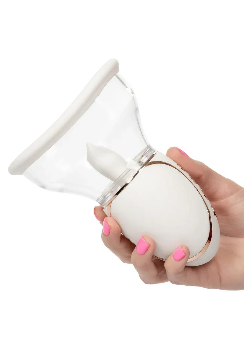 ♀ CalExotics Empowered Smart Pleasure Queen licking vibrator - Happytoys Sexshop: Toys for Feeling Happy & Easy 😊 - Discreet geleverd