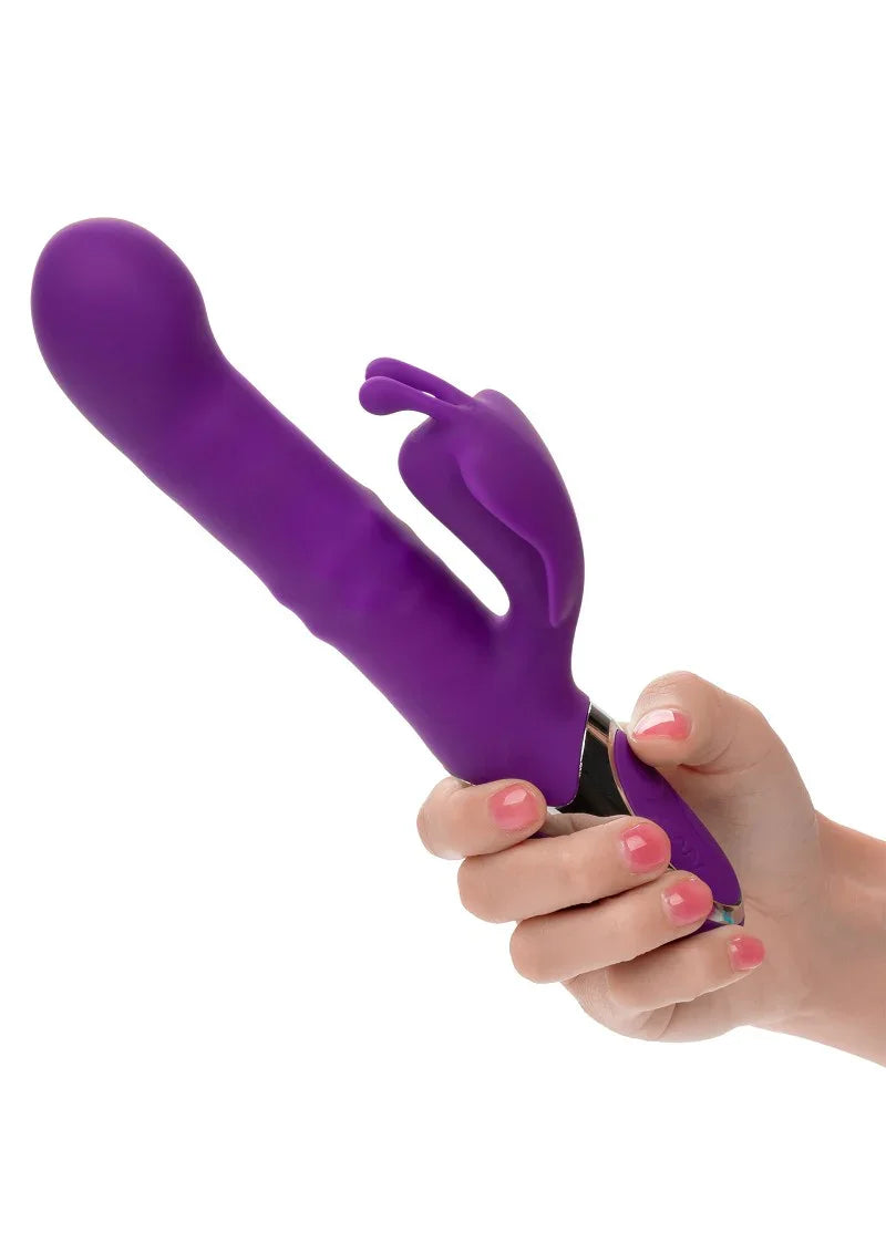 Enchanted Flutter Double Vibrator with clit stimulation by CalExotics - Happytoys Sexshop: Toys for Feeling Happy & Easy 😊 - Discreet geleverd