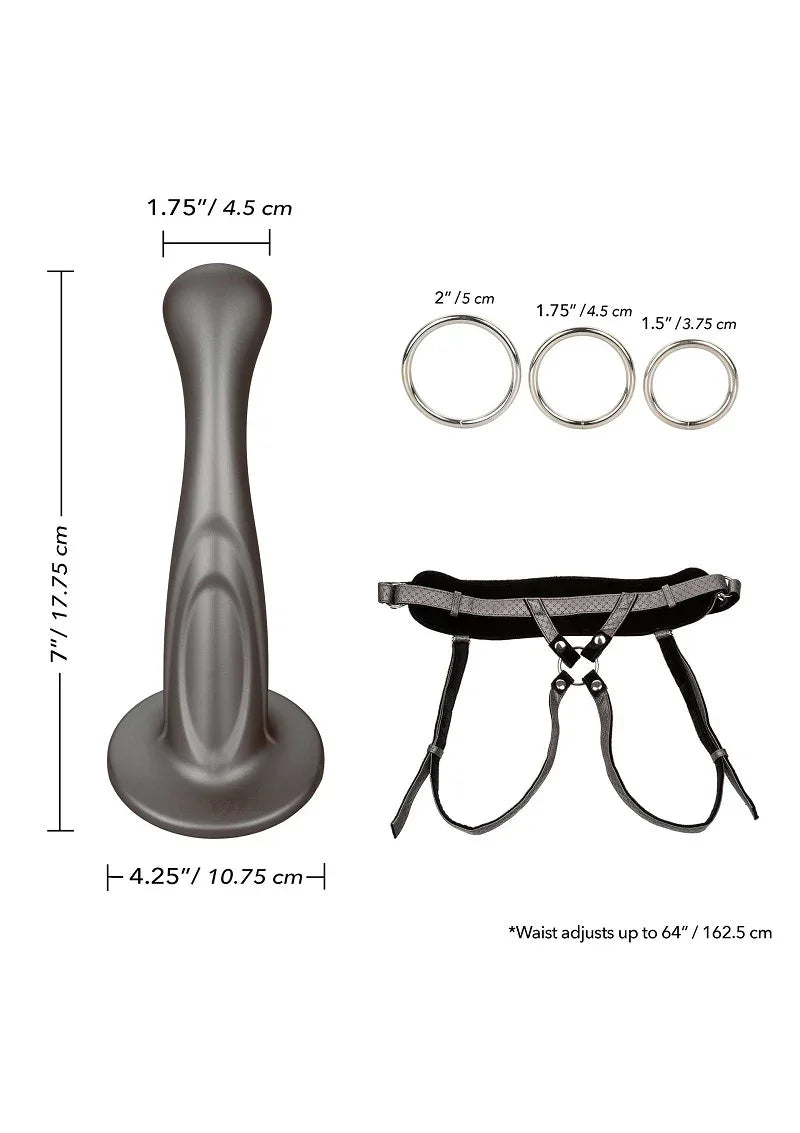 ♂ ♀ CalExotics Her Royal Harness The Royal Sensual Set Pegging Strap-On - Happytoys Sexshop: Toys for Feeling Happy & Easy 😊 - Discreet geleverd