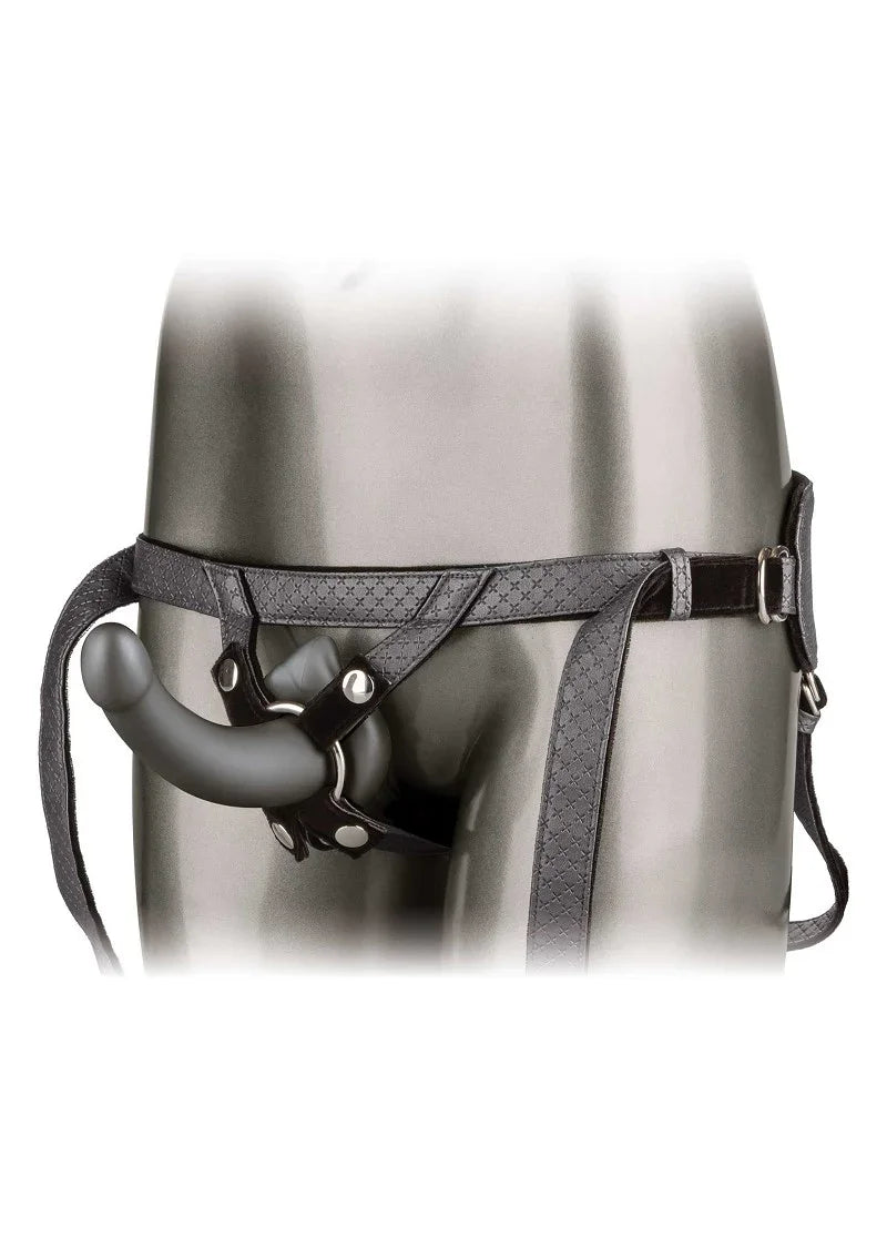 ♂ ♀ CalExotics Her Royal Harness The Royal Ultra-Soft Pegging strap on Set - Happytoys Sexshop: Toys for Feeling Happy & Easy 😊 - Discreet geleverd