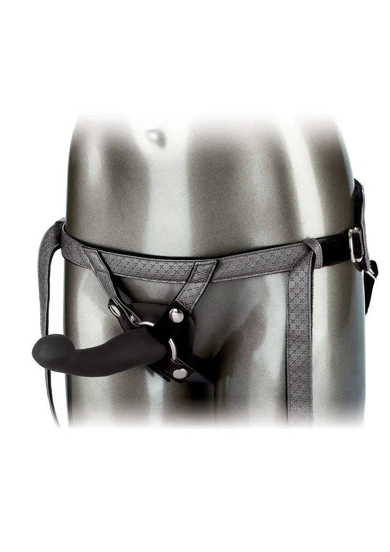 Her Royal Harness The Royal Vibrating Pegging Strap On set by CalExotics - Happytoys Sexshop: online sex shop for Feeling Happy & Easy 😊 - Discreet geleverd