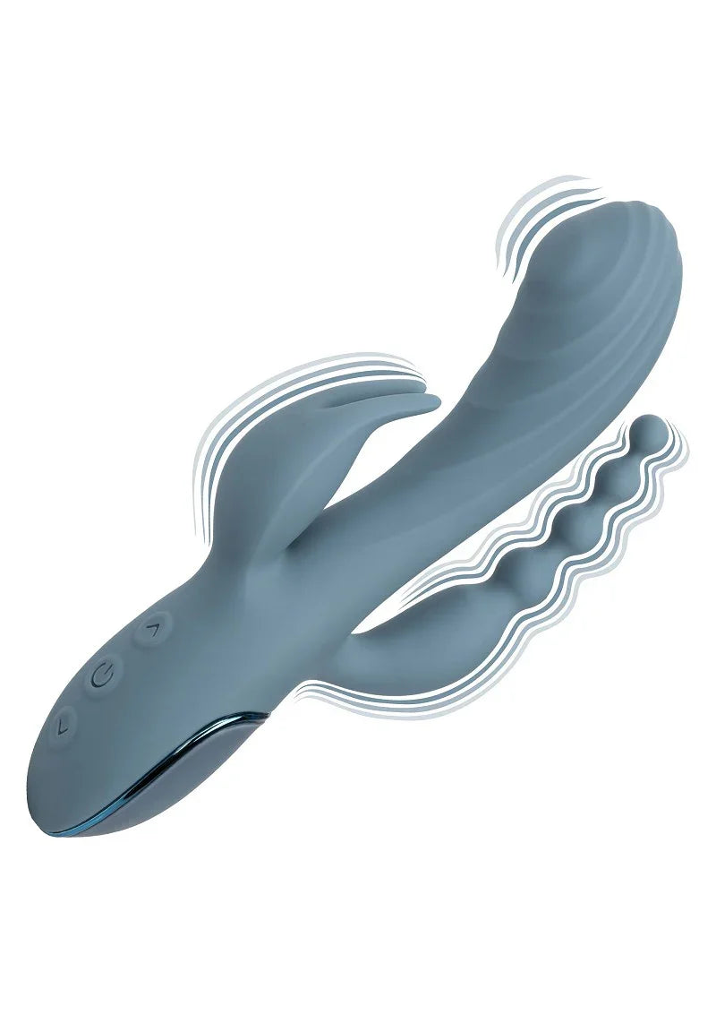 ♀ CalExotics III Triple Ecstasy triple vibrator - Happytoys Sexshop: Toys for Feeling Happy & Easy 😊 - Discreet geleverd