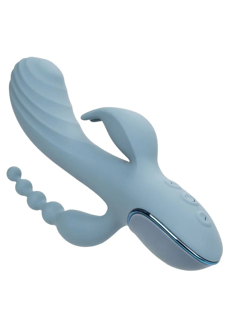♀ CalExotics III Triple Ecstasy triple vibrator - Happytoys Sexshop: Toys for Feeling Happy & Easy 😊 - Discreet geleverd
