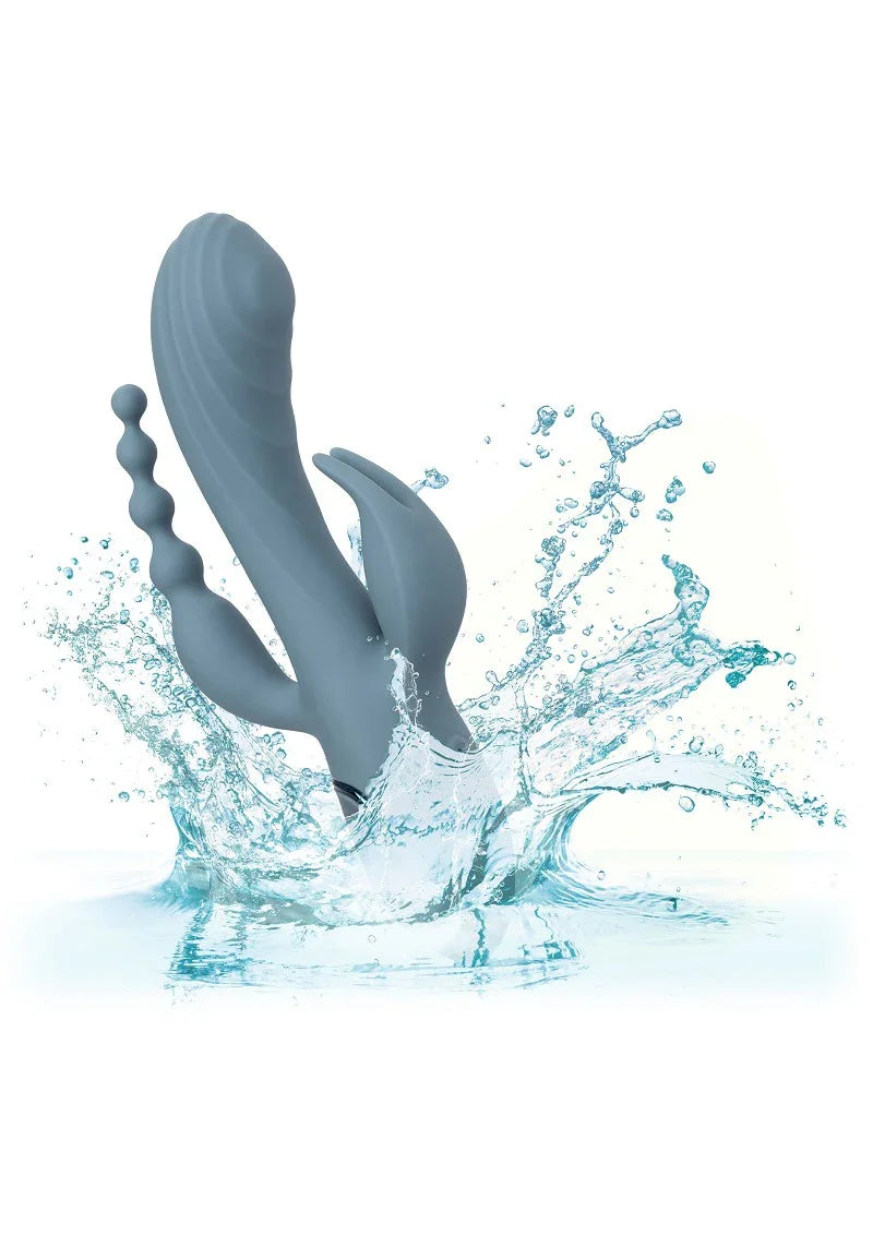 ♀ CalExotics III Triple Ecstasy triple vibrator - Happytoys Sexshop: Toys for Feeling Happy & Easy 😊 - Discreet geleverd