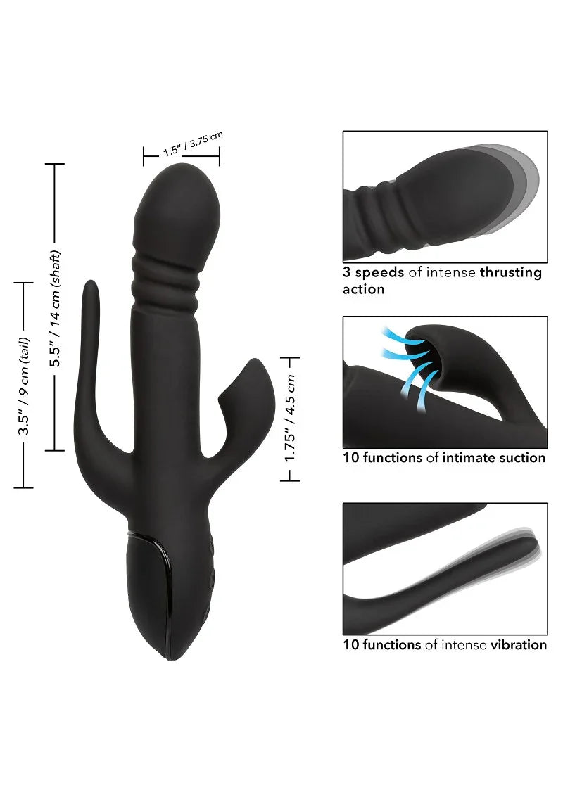 Triple Euphoria 3 double vibrator by CalExotics - Happytoys Sexshop: online sex shop for Feeling Happy & Easy 😊 - Discreet geleverd