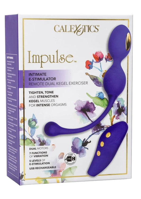Impulse Intimate E-Stimulator Remote Dual Kegel Exerciser by CalExotics - Happytoys Sexshop: online sex shop for Feeling Happy & Easy 😊 - Discreet geleverd