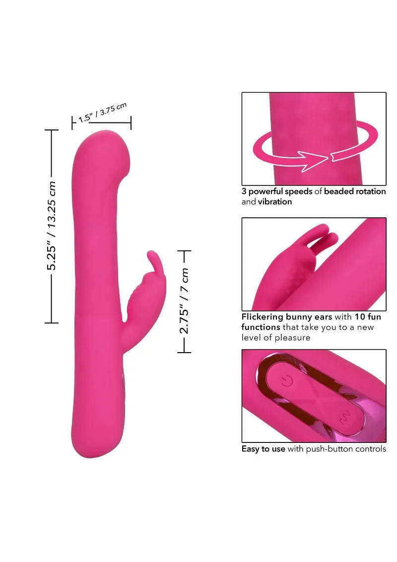 ♀ CalExotics Jack Rabbit Elite Beaded G Rabbit - Happytoys Sexshop: Toys for Feeling Happy & Easy 😊 - Discreet geleverd