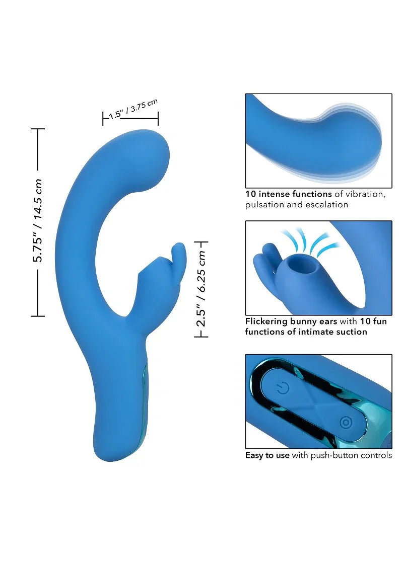 ♀ CalExotics Jack Rabbit Elite Suction Rabbit vibrator - Happytoys Sexshop: Toys for Feeling Happy & Easy 😊 - Discreet geleverd