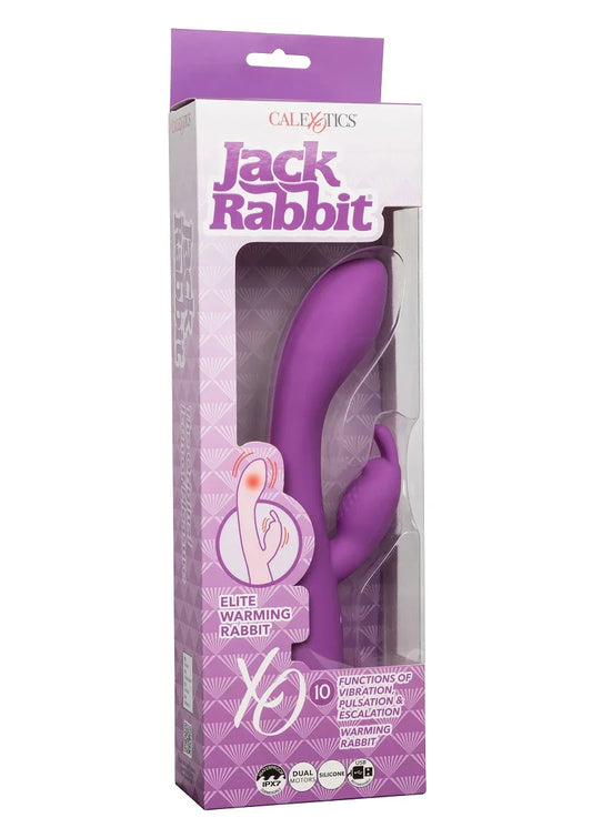 ♀ CalExotics Jack Rabbit Elite Warming Rabbit vibrator - Happytoys Sexshop: Toys for Feeling Happy & Easy 😊 - Discreet geleverd