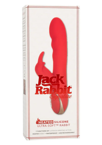 Jack Rabbit Signature Heated Silicone Ultra-Soft Rabbit by CalExotics - Happytoys Sexshop: Toys for Feeling Happy & Easy 😊 - Discreet geleverd