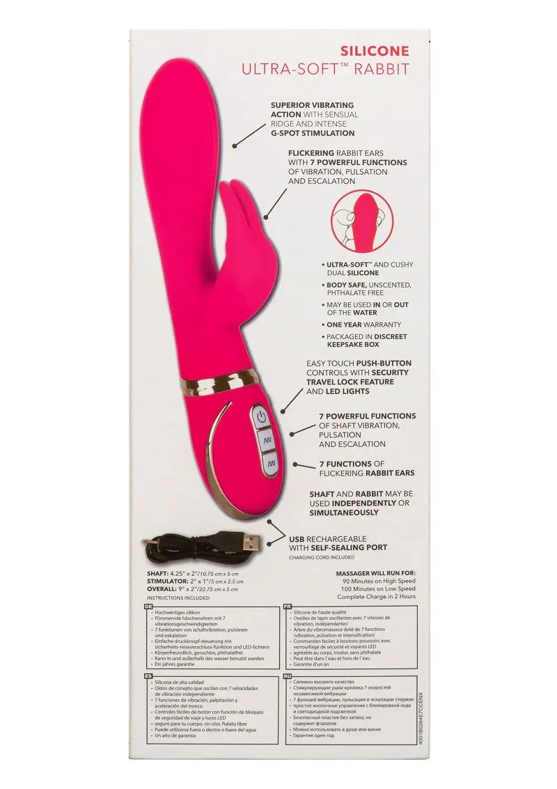 CalExoticsJackRabbitSignatureSiliconeUltra-SoftRabbit10 @ Happytoys Sexshop: online sex shop for Feeling Happy & Easy 😊 the erotic store owned by a woman