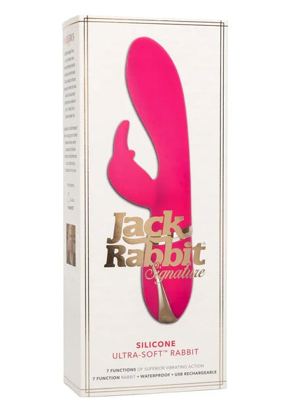 CalExoticsJackRabbitSignatureSiliconeUltra-SoftRabbit2 @ Happytoys Sexshop: online sex shop for Feeling Happy & Easy 😊 the erotic store owned by a woman