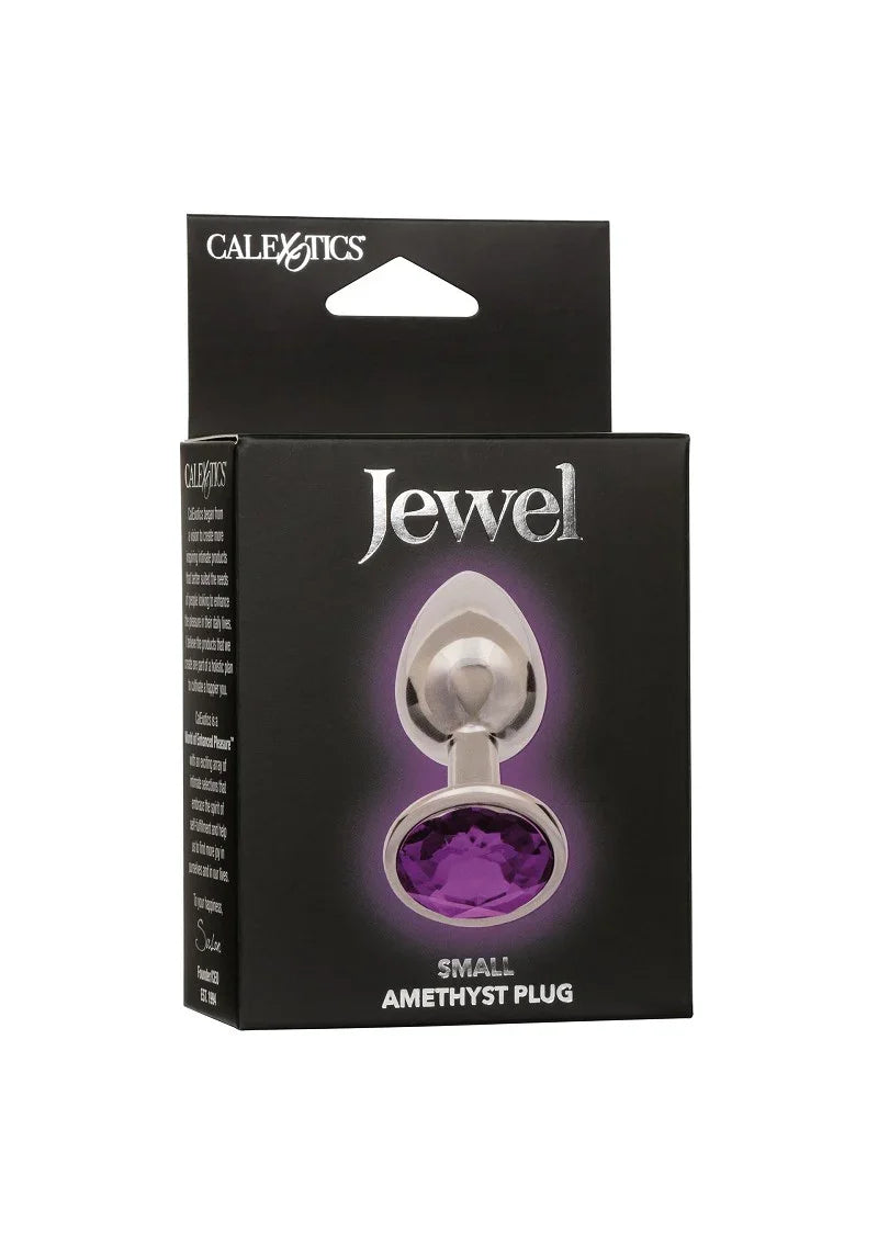 Jewel Small Amethyst Plug by CalExotics - Happytoys Sexshop: online sex shop for Feeling Happy & Easy 😊 - Discreet geleverd