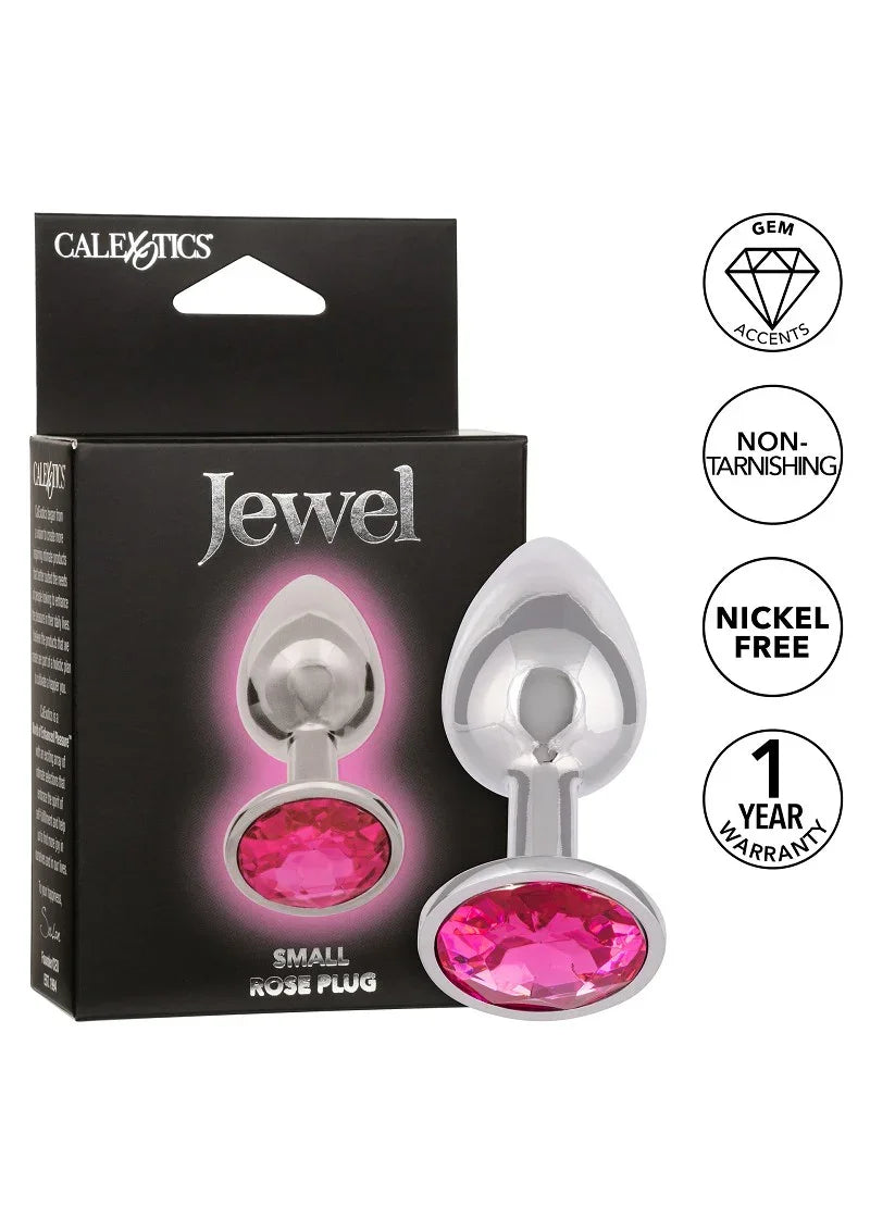 Jewel Small Rose Plug by CalExotics - Happytoys Sexshop: online sex shop for Feeling Happy & Easy 😊 - Discreet geleverd