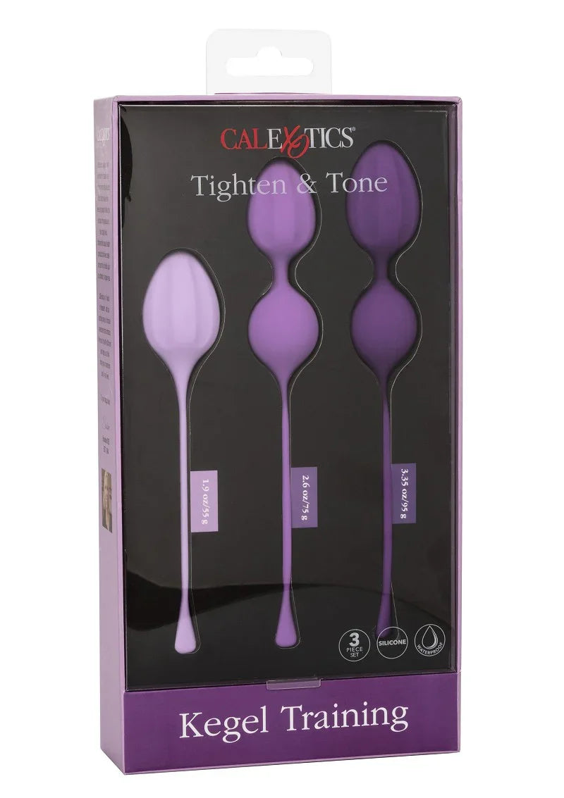♀ CalExotics Kegel Training 3-Piece Set bekkenbodem versterker - Happytoys Sexshop: Toys for Feeling Happy & Easy 😊 - Discreet geleverd