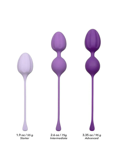 ♀ CalExotics Kegel Training 3-Piece Set bekkenbodem versterker - Happytoys Sexshop: Toys for Feeling Happy & Easy 😊 - Discreet geleverd