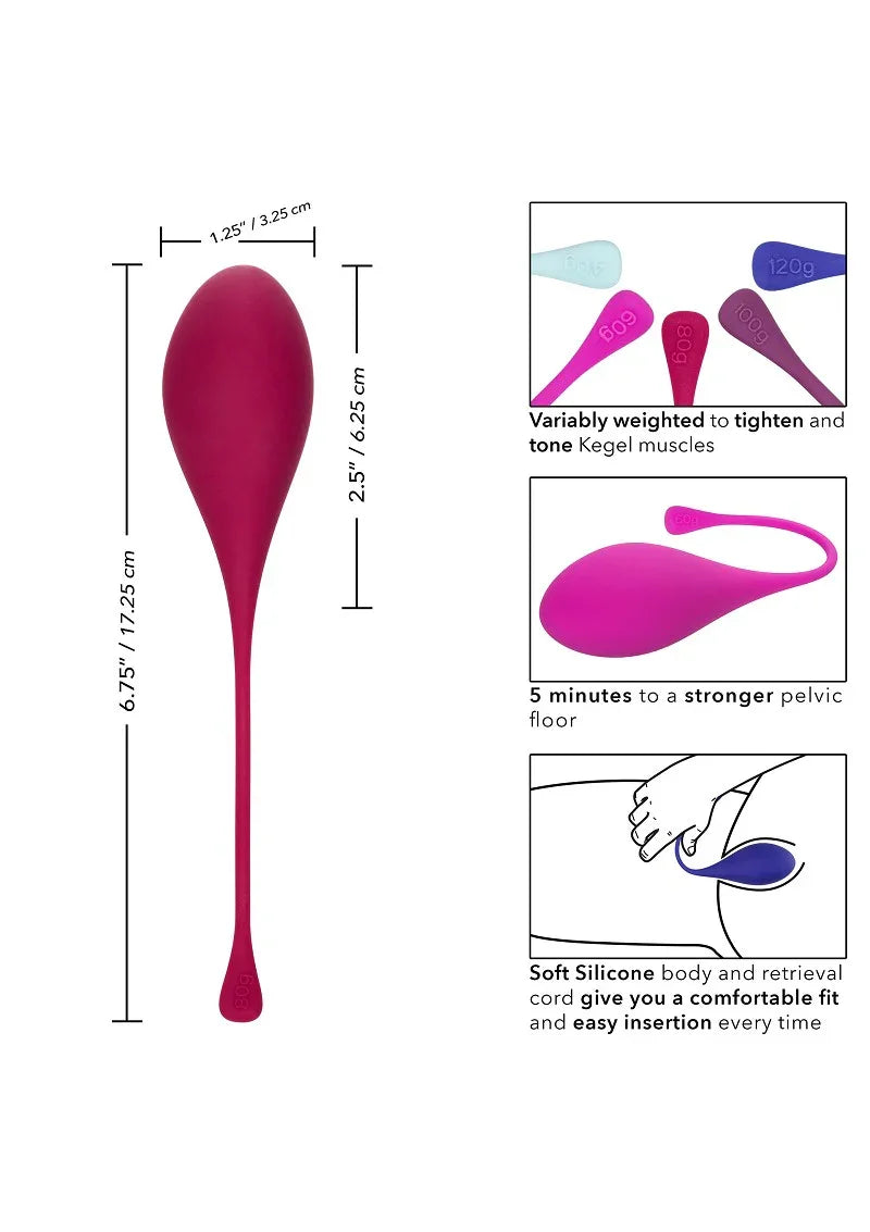 ♀ CalExotics Kegel Training 5-Piece Set bekkenbodem trainer - Happytoys Sexshop: Toys for Feeling Happy & Easy 😊 - Discreet geleverd
