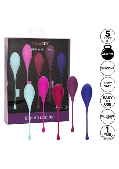 ♀ CalExotics Kegel Training 5-Piece Set bekkenbodem trainer - Happytoys Sexshop: Toys for Feeling Happy & Easy 😊 - Discreet geleverd