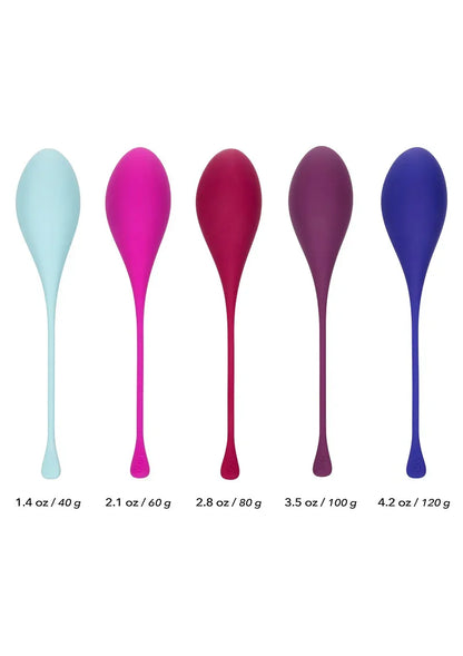 ♀ CalExotics Kegel Training 5-Piece Set bekkenbodem trainer - Happytoys Sexshop: Toys for Feeling Happy & Easy 😊 - Discreet geleverd