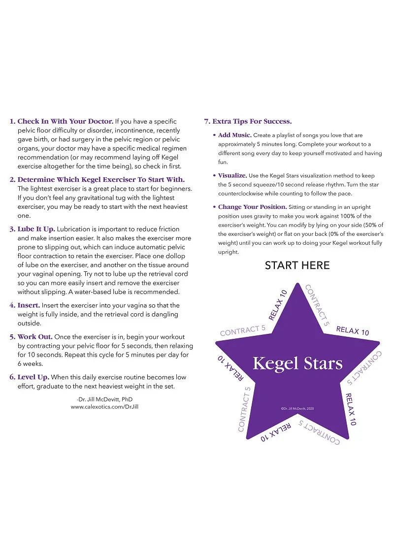 ♀ CalExotics Kegel Training 5-Piece Set bekkenbodem trainer - Happytoys Sexshop: Toys for Feeling Happy & Easy 😊 - Discreet geleverd