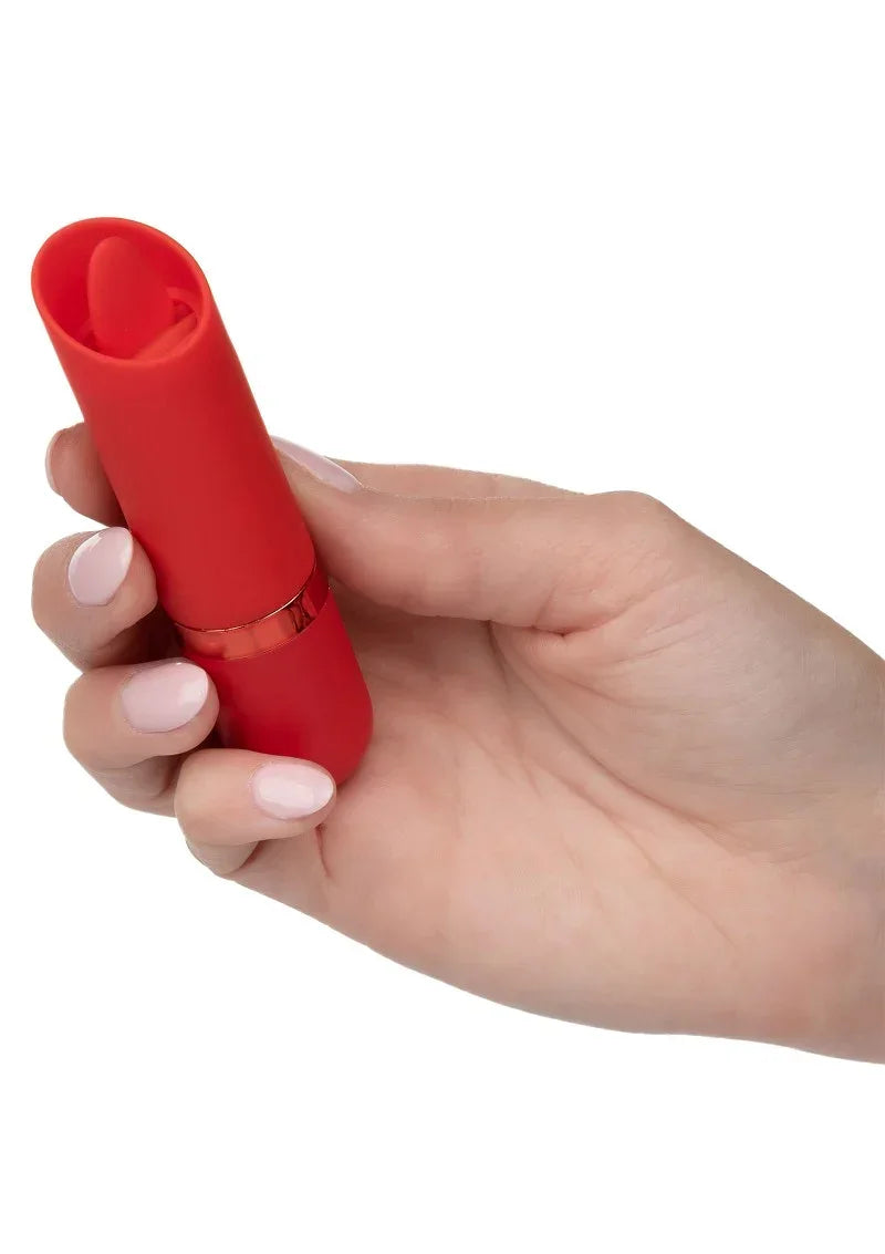 Bestel: Kyst Flicker mini lipstick vibrator met tong by CalExotics - bij Happytoys: de erotische sex webshop | liever Happy dan Easy ⭐⭐⭐⭐⭐